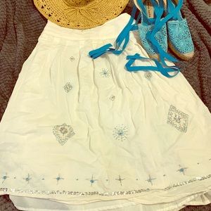 DressBarn White Skirt